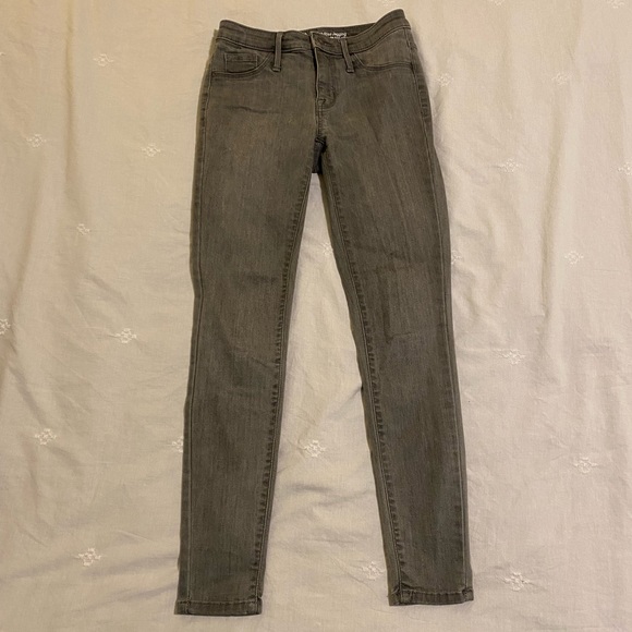 Mossimo Gray High Rise Jegging 24 - Picture 1 of 4